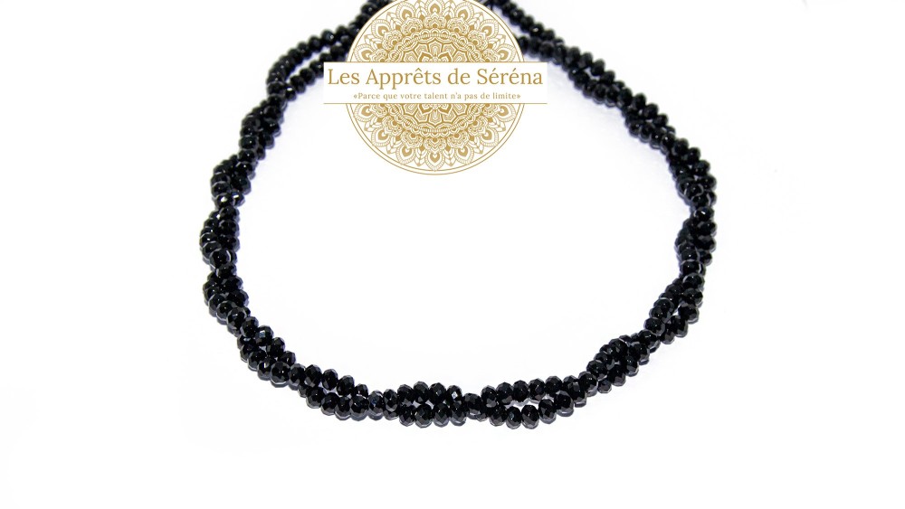 copy of 30 Perles 6mm à facettes en agate bleu à rayures grade A