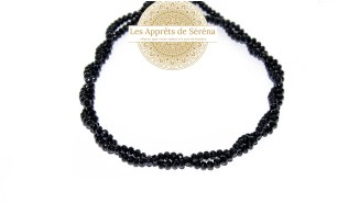 copy of 30 Perles 6mm à facettes en agate bleu à rayures grade A