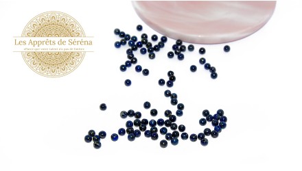 copy of 30 Perles 6mm à facettes en agate bleu à rayures grade A