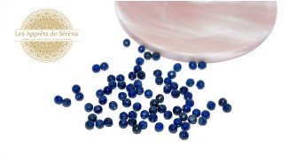 copy of 30 Perles 6mm à facettes en agate bleu à rayures grade A