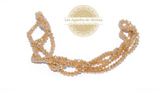 facettes 4x3mm champagne AB