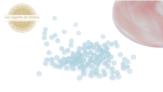 facettes 4x3mm aigue marine