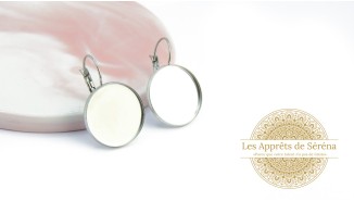 copy of Dormeuses supports cabochons 10mm en acier 304 argent