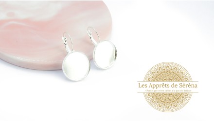 copy of Dormeuses supports cabochons 10mm en acier 304 argent