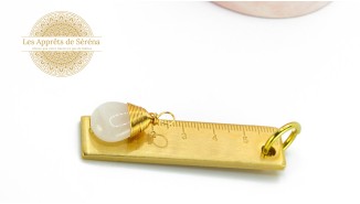 Pendentif goutte en cristal de quartz