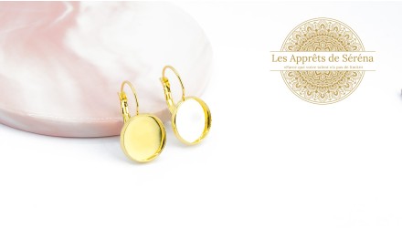 copy of Dormeuses supports cabochons 10mm en acier 304 argent