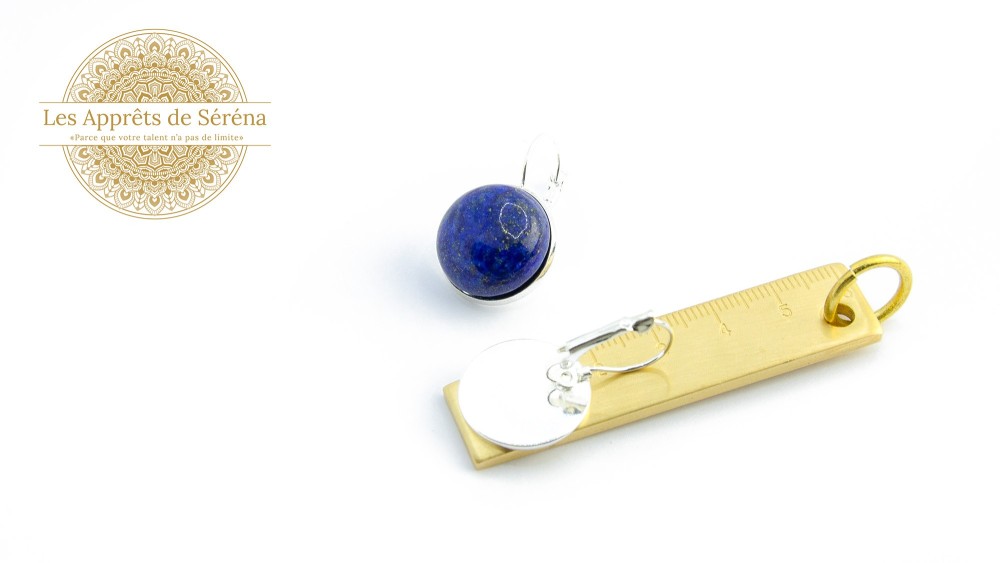 copy of Dormeuses supports cabochons 10mm en acier 304 argent