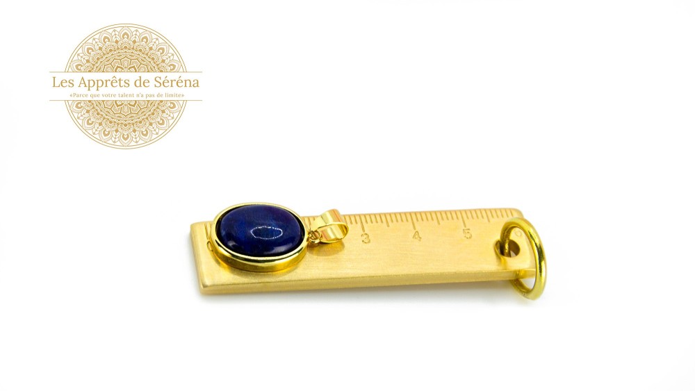 pendentif pierre lapis