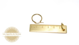 Paire de créoles 20mm en acier 304 doré hypoallérgéniques
