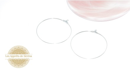 copy of Paire de créoles ouvertes 48.2mm en acier 304 doré