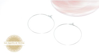 copy of Paire de créoles ouvertes 48.2mm en acier 304 doré