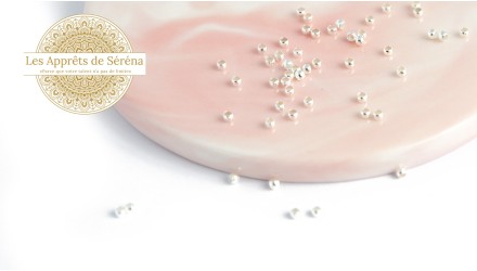 Perles à écraser 2mm en laiton argent