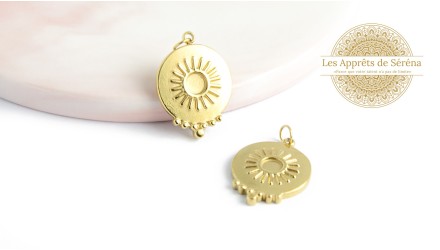 Pendentif support cabochon 4mm