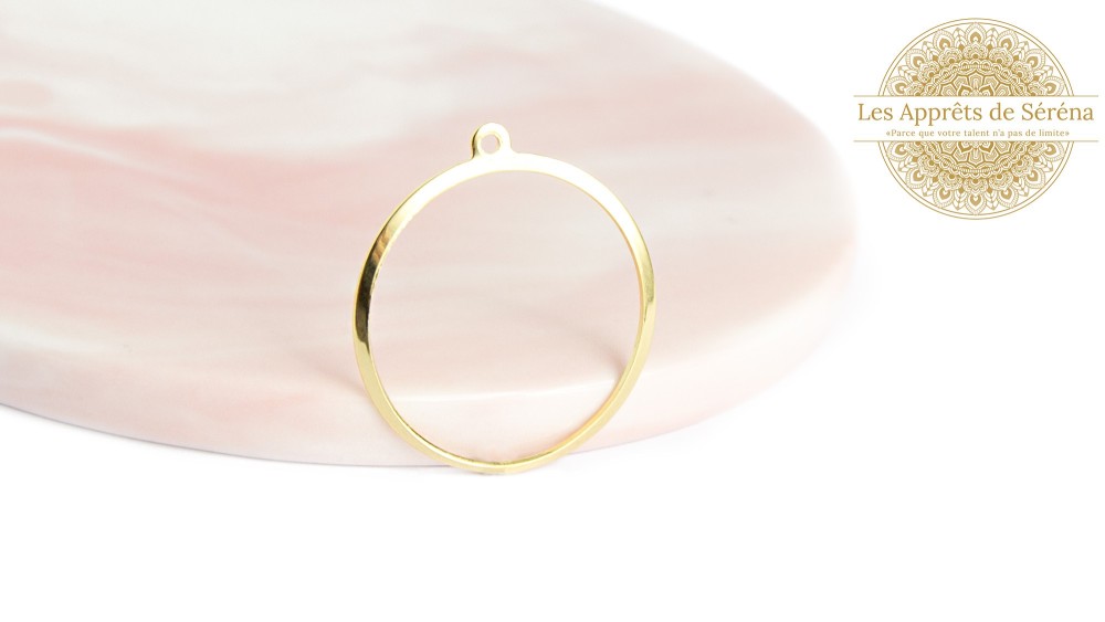Pendentif cercle en acier