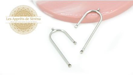 Connecteur acier argent