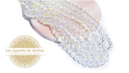 50 Perles abaques à facettes 8x6mm