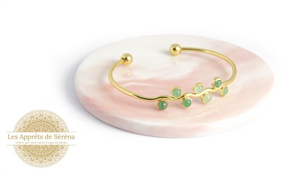 support cabochon laiton