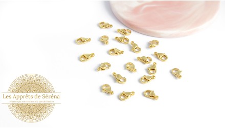 Fermoirs mousquetons 10mm