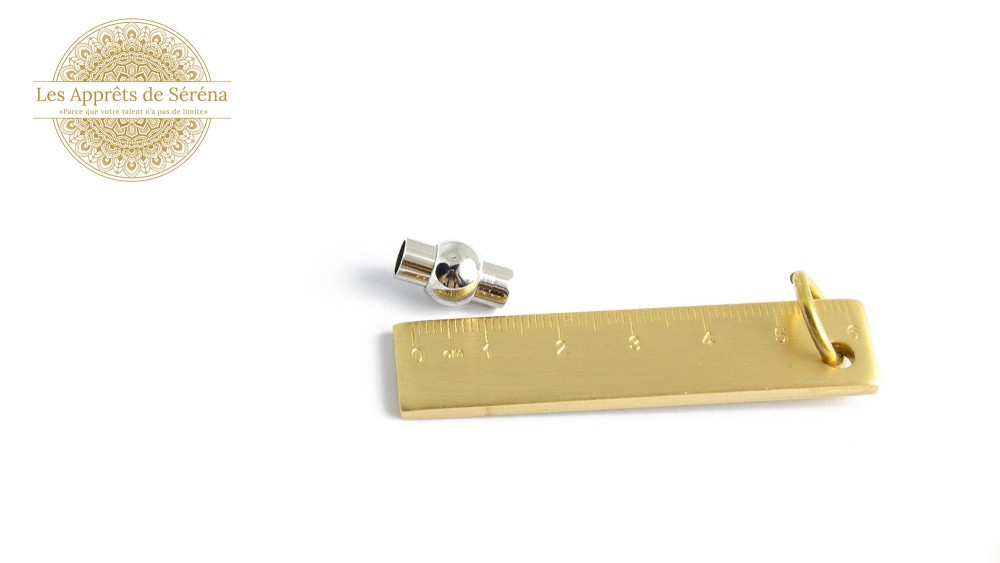 magnétique 6mm en acier 304 couleur argent