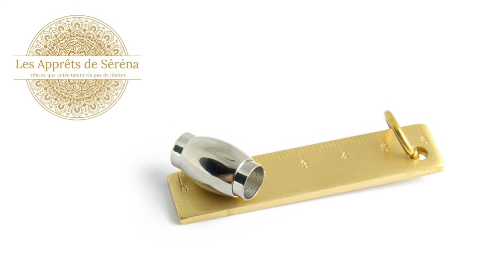 magnétique 8mm en acier 304 couleur argent