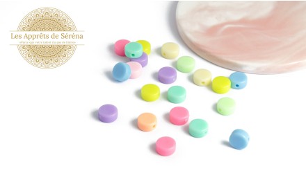 50 Perles acryliques rondes 10mm