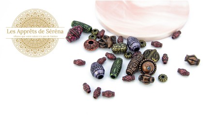 copy of 50 Perles émoticônes fuchsias  7mm