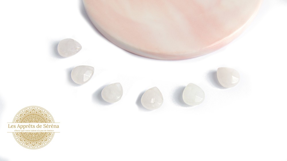 Perles goutte à facettes