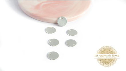 copy of Sequins 7mm acier argent x 10