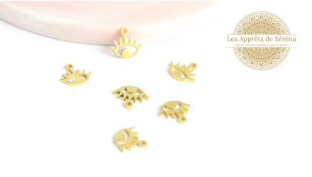 Pendentif acier 304 œil protecteur