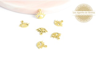 Pendentif acier 304 oeil protecteur