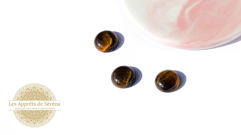 Cabochon 16mm en œil de tigre