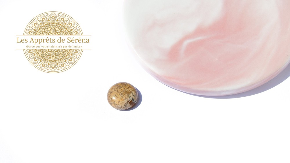 copy of Cabochon 14mm jaspe bleue