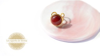 Cabochon 16mm en cornaline