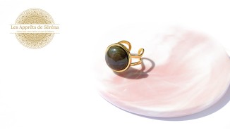Cabochon 16mm en agate indienne