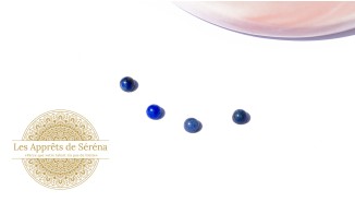 Cabochons 4mm en Lapis lazuli