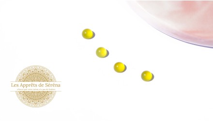 4mm en agate jaune naturelle