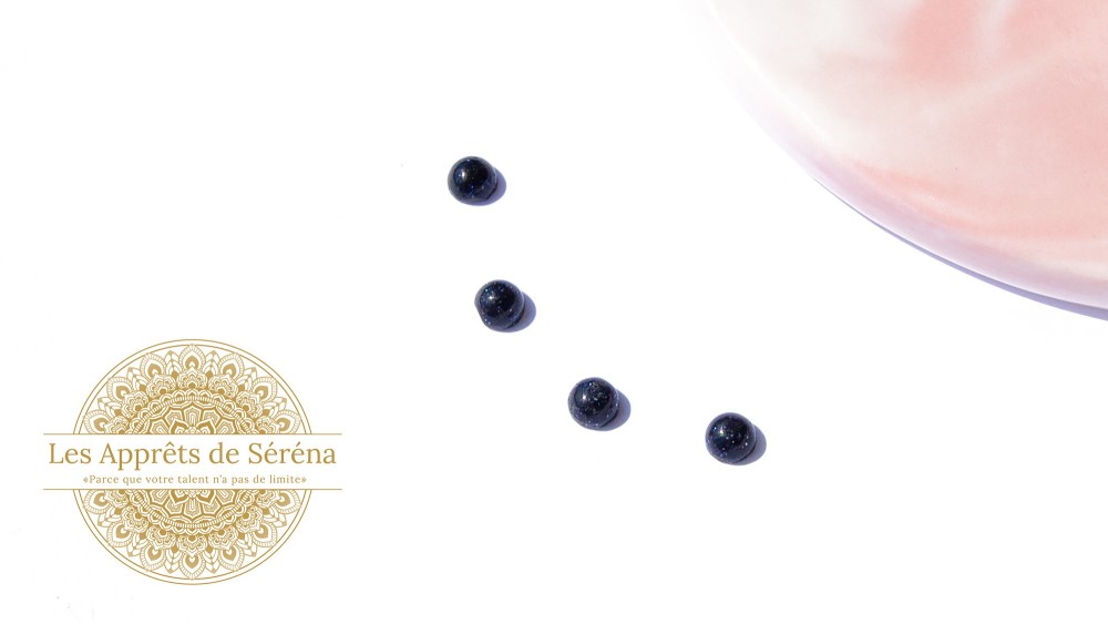 Cabochons 4mm en goldstone