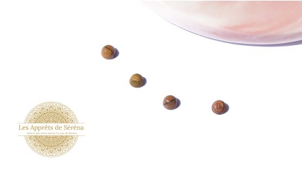 Cabochons 4mm en œil de tigre