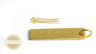 Clous tête boule 32mm en laiton doré