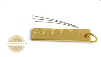 tête boule 50mm en laiton argent