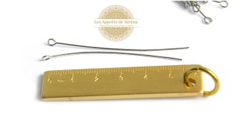 copy of Clous tête boule 32mm en laiton doré