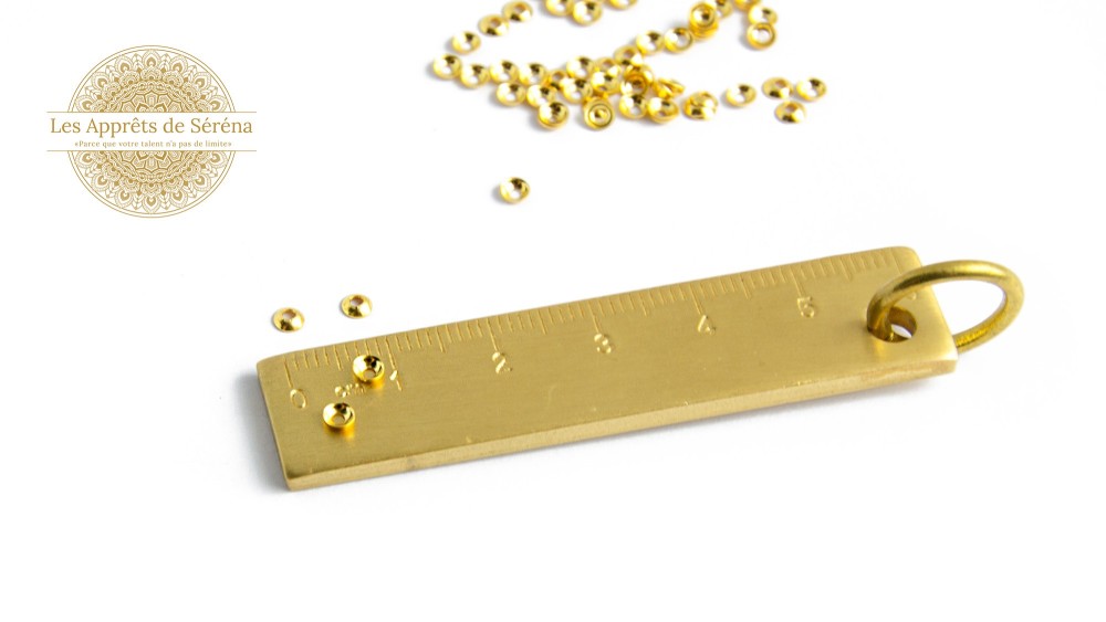 Coupelles pour perles 3mm en laiton doré