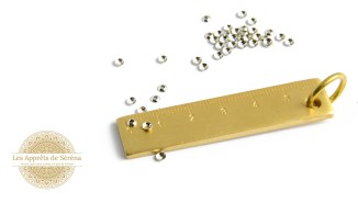 copy of Coupelles pour perles 3mm en laiton doré