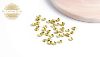 Coupelles fleurs pour perles 4mm