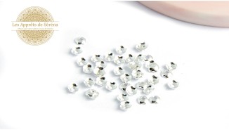 Coupelles fleurs pour perles 4mm