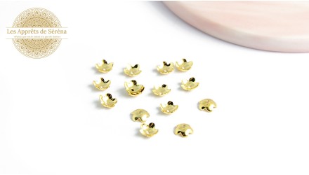 copy of Coupelles pour perles 3mm en laiton doré