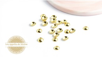 copy of Coupelles pour perles 3mm en laiton doré