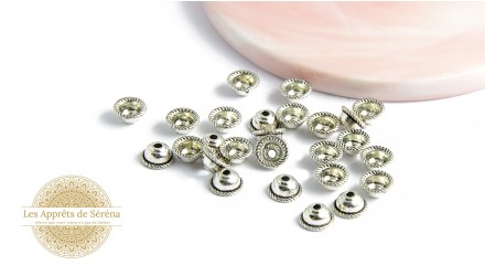 copy of Coupelles pour perles 3mm en laiton doré