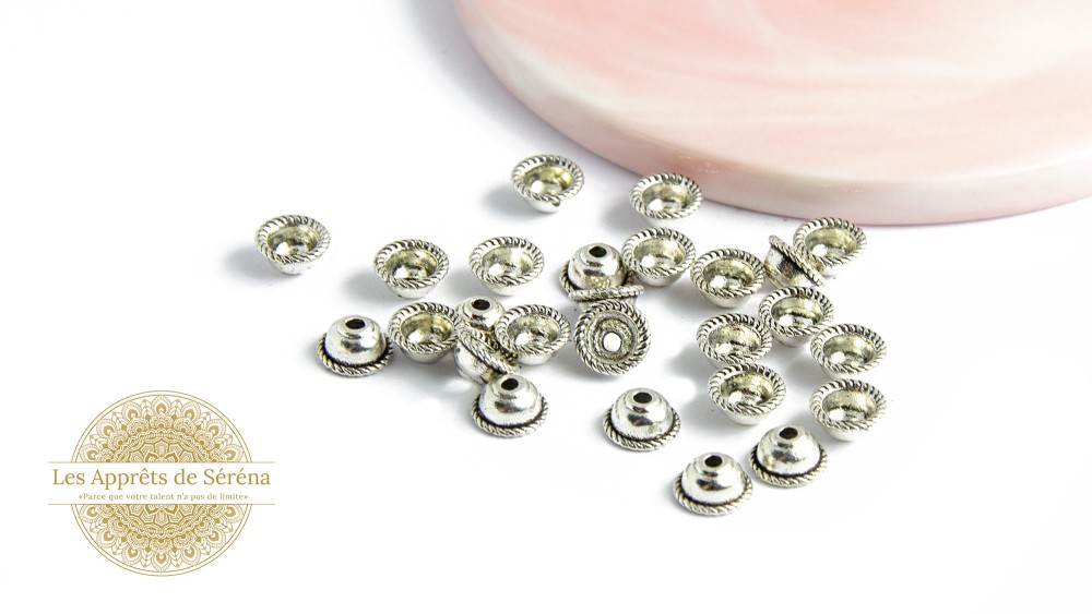 copy of Coupelles pour perles 3mm en laiton doré