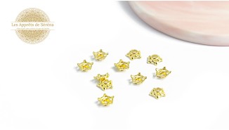 copy of Coupelles pour perles 3mm en laiton doré